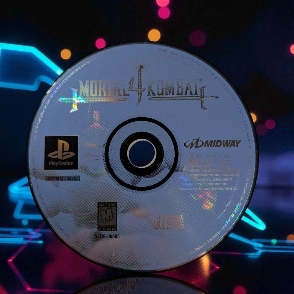 Mortal Kombat 4 IV (PlayStation 1 PS1, 1998) MK4 Disc Only TESTED
